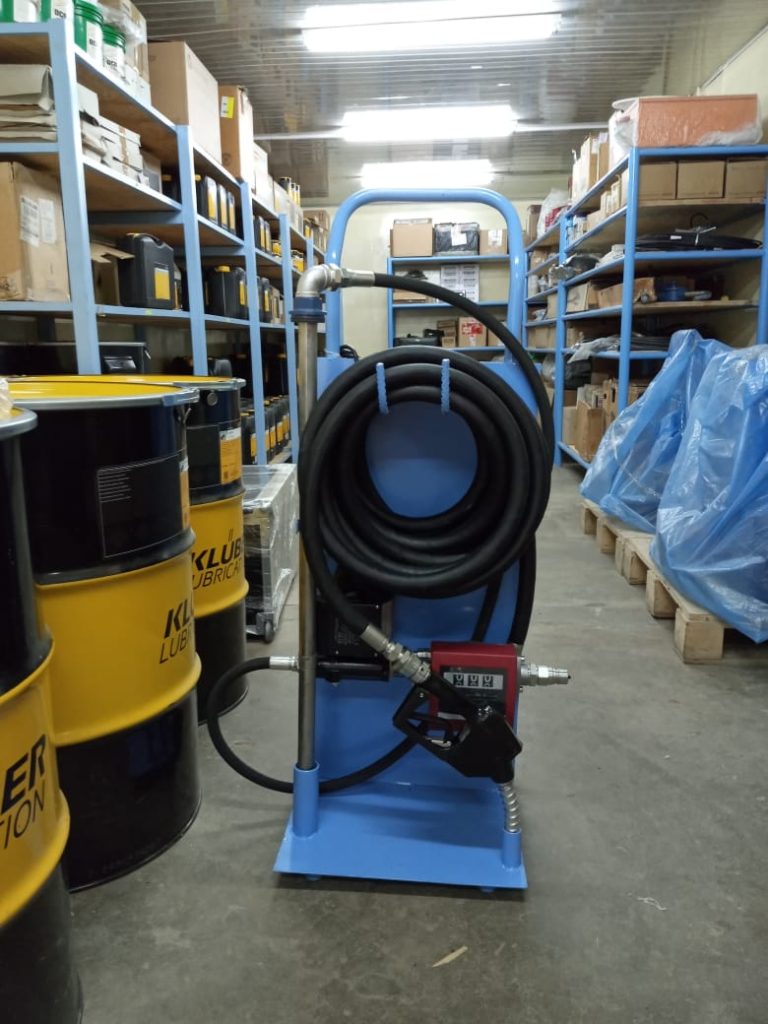 Mobile electric oil transfer pump kit