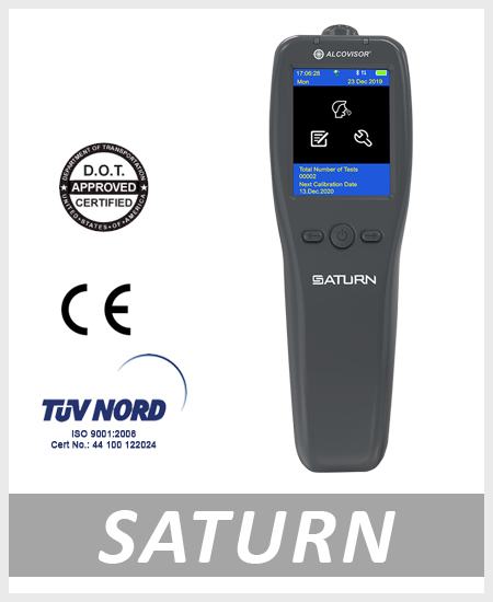 Alcohol Tester/Breathalyzer - Model Saturn