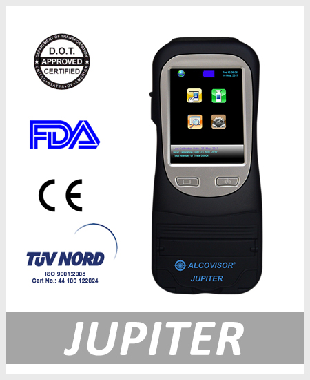 Alcohol detector/tester with printer - Jupiter